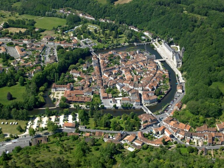 Vue aérienne Brantôme